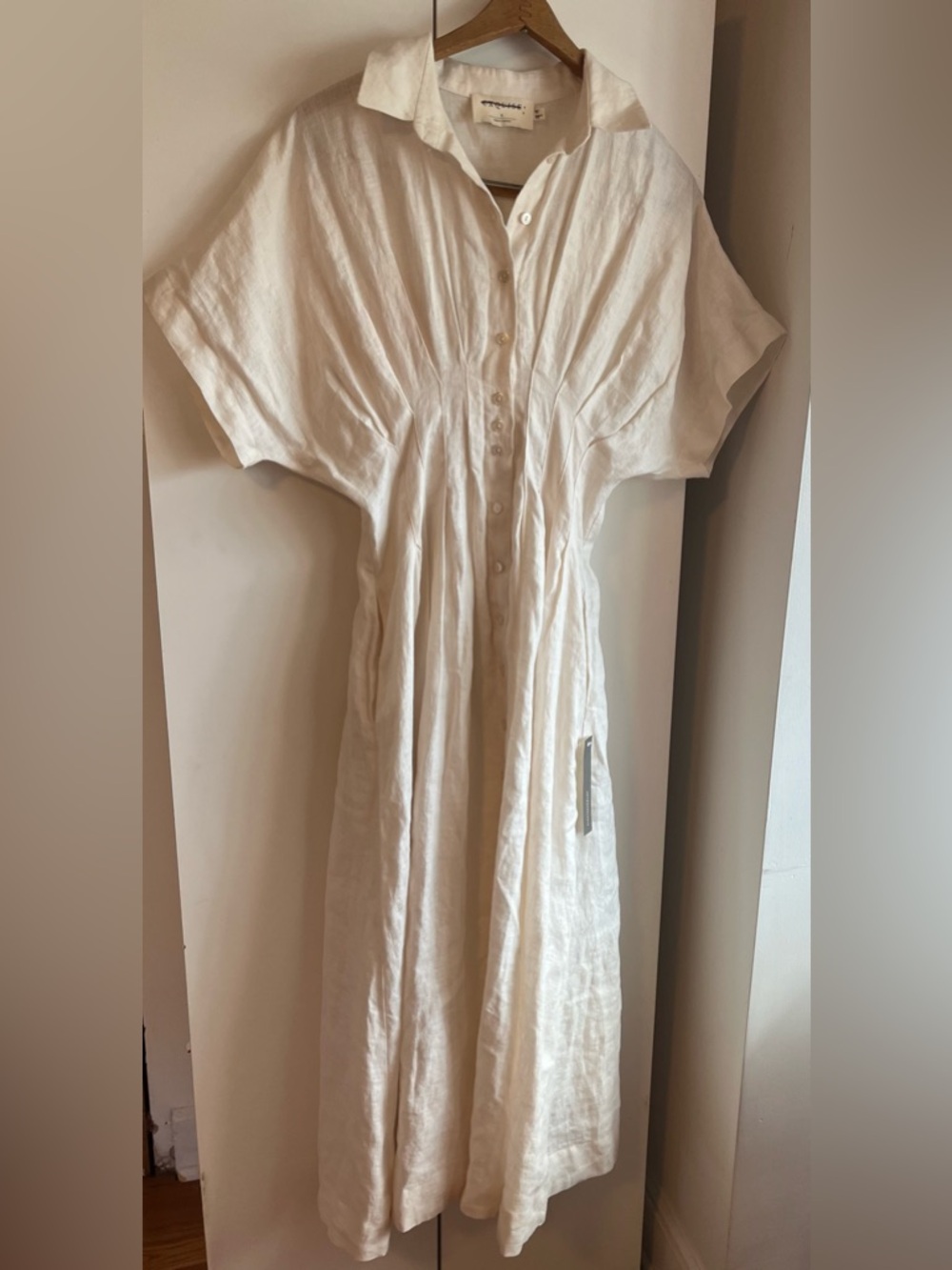 Anthropologie x Exquise Tobie Linen Maxi Dress Size Small NWT - Picture 5 of 16